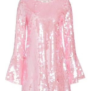 LoveShackFancy Blush Sequin Dress
